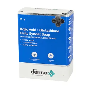 The Derma Co Kojic Acid + Glutathione Daily Syndet Soap 75g